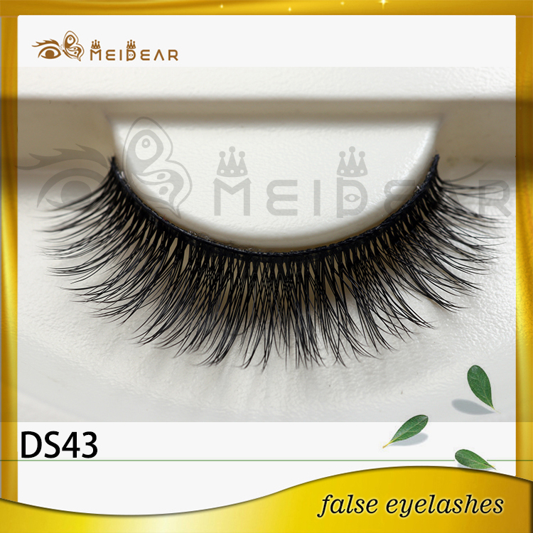 Factory wholesale private label eyelashes 3d silk professional